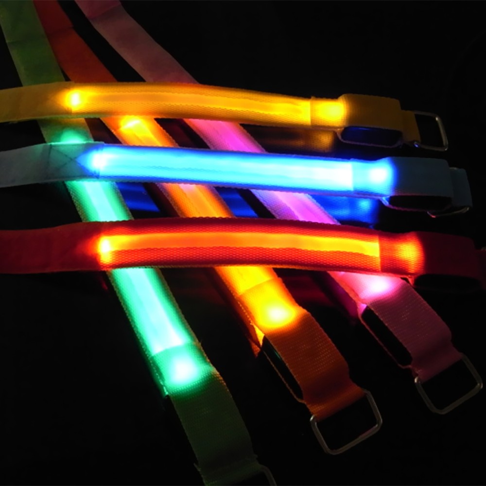 Adjustable LED Reflective Waist Belt for Running, Hiking & Cycling