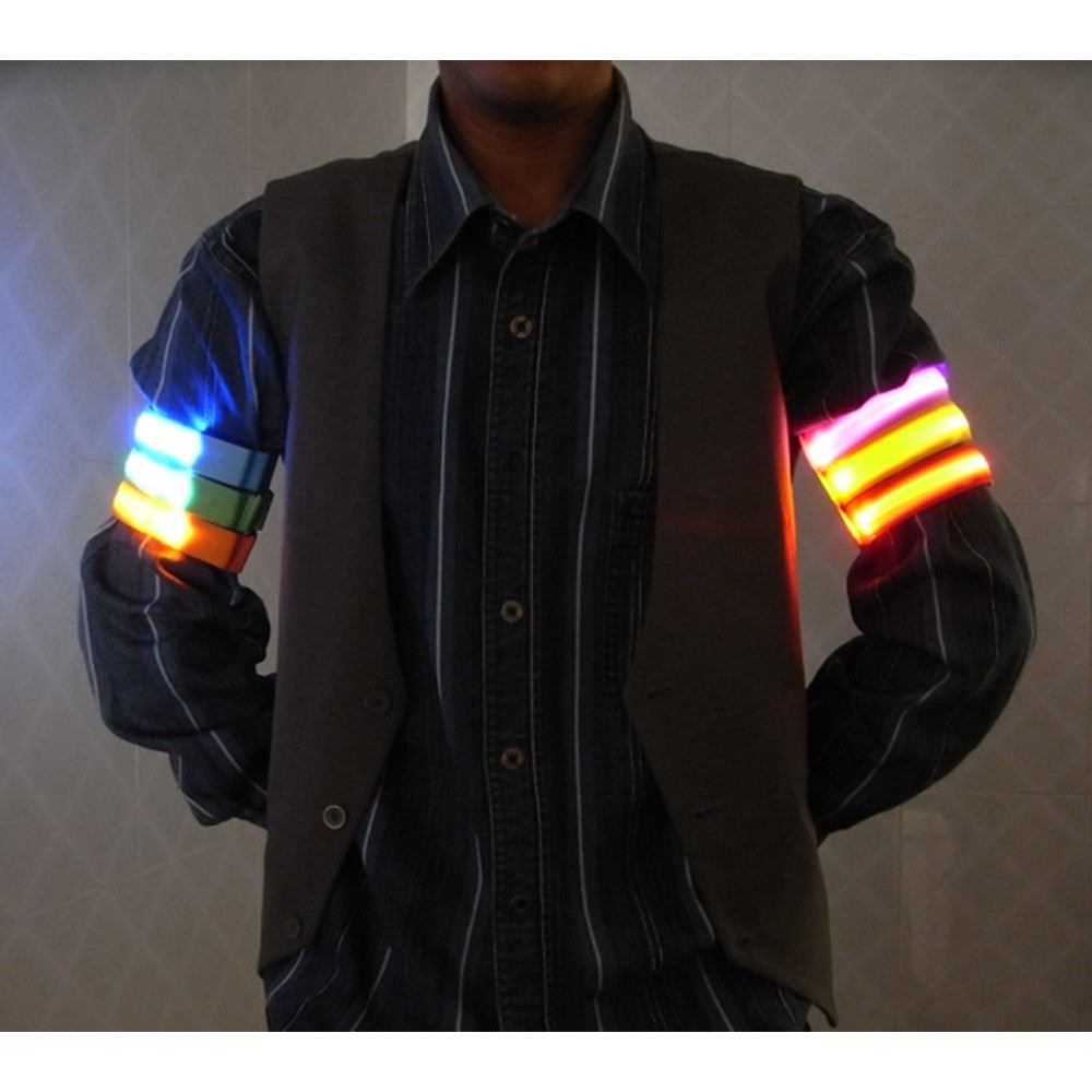 Adjustable LED Reflective Waist Belt for Running, Hiking & Cycling