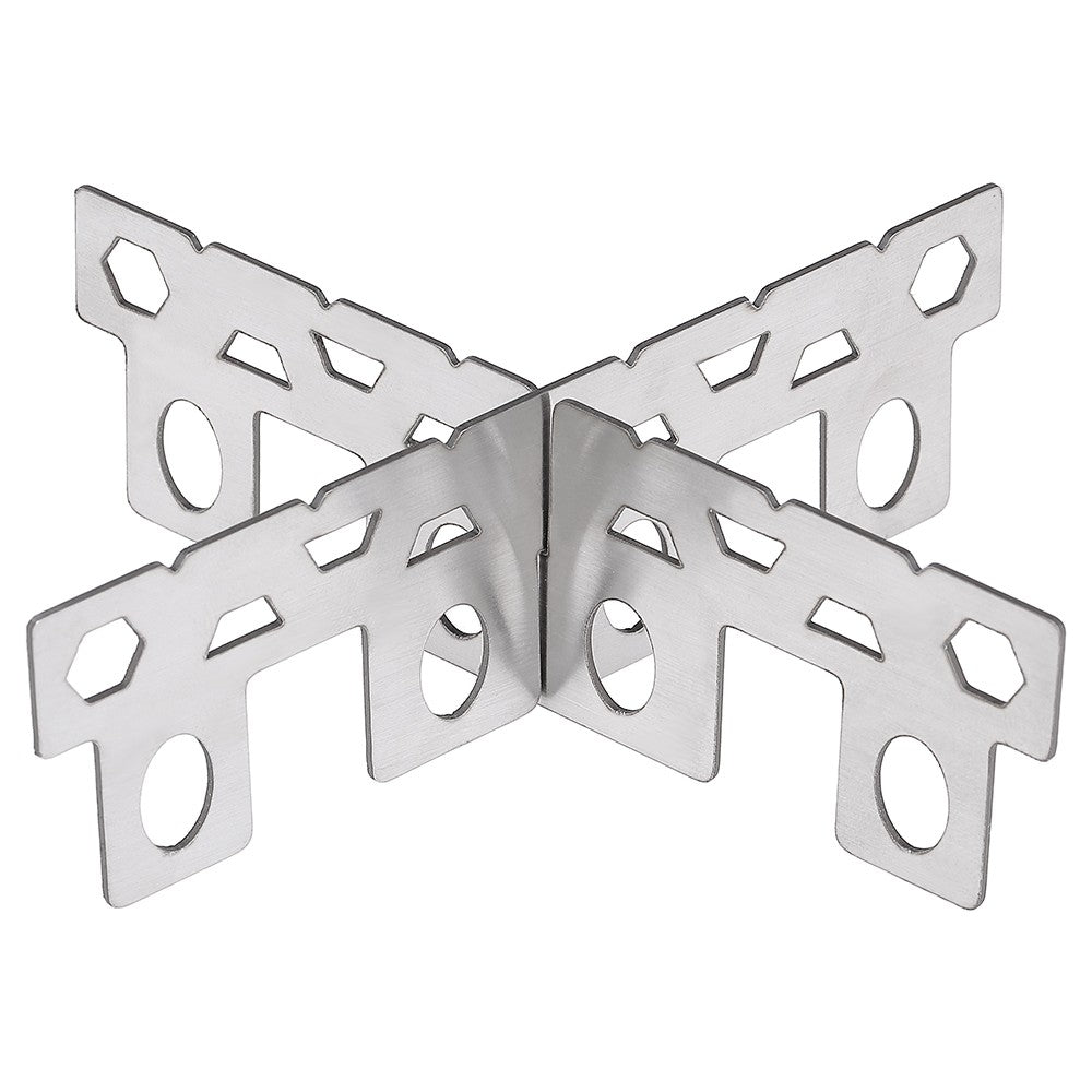 Outdoor Camping Stainless Steel Alcohol Stove Cross Stand Rack