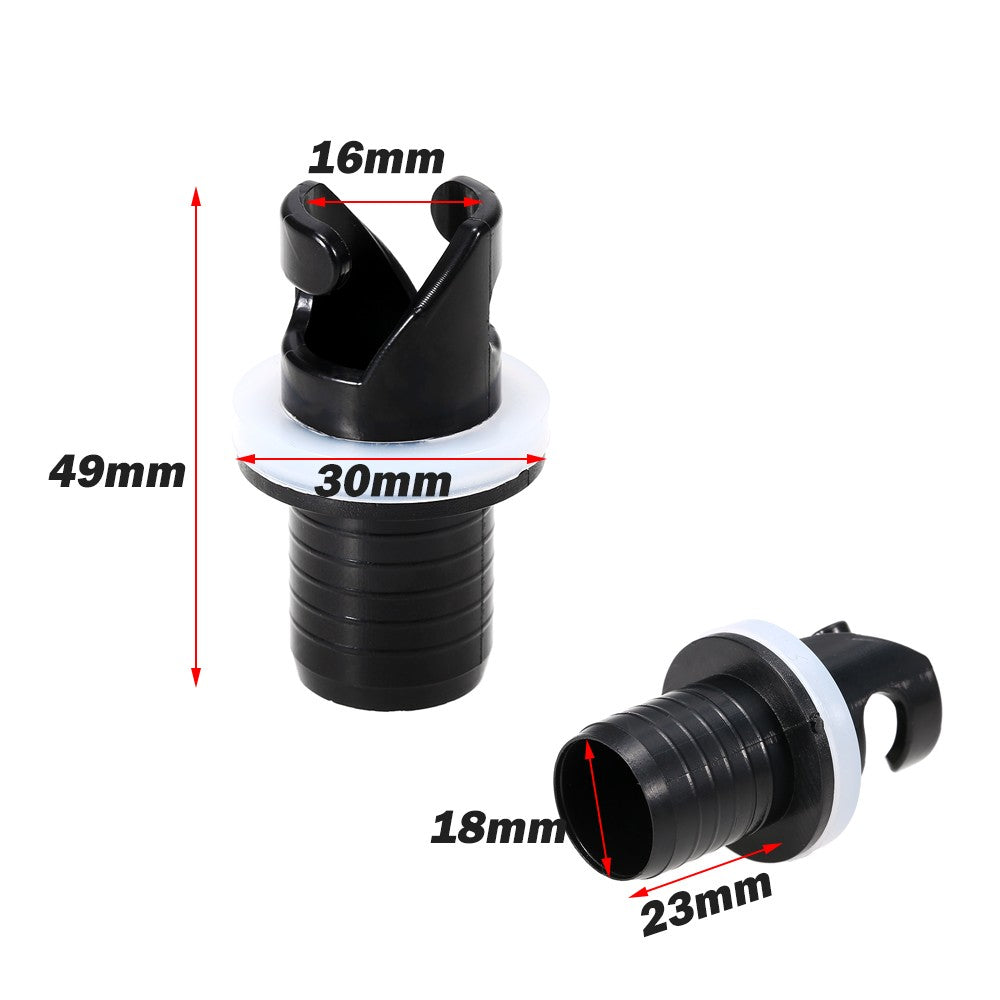 Inflatable Boat Kayak Valve Adapter Set - 2 Pack Air Pump Hose Connectors
