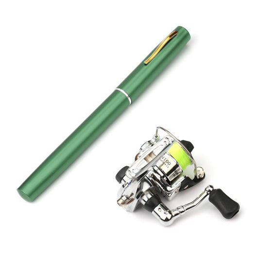 Mini Pen Telescopic Fishing Rod & Reel Combo Kit: Pocket Collapsible Spinning Set