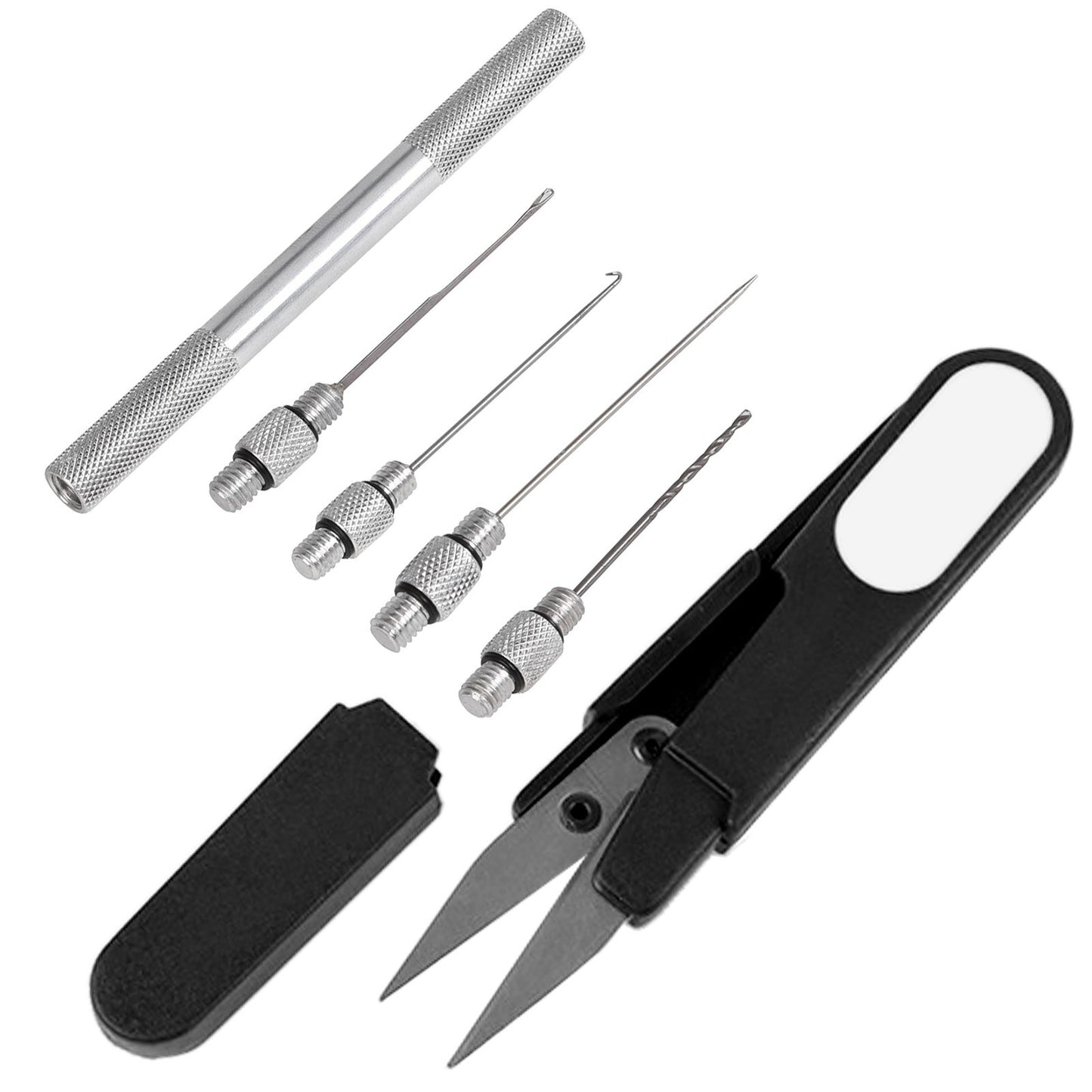 Carp Fishing Bait Needle Kit with Boilie Drill, Stringer Needle & Line Scissors