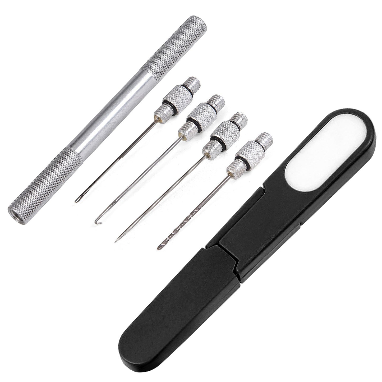 Carp Fishing Bait Needle Kit with Boilie Drill, Stringer Needle & Line Scissors