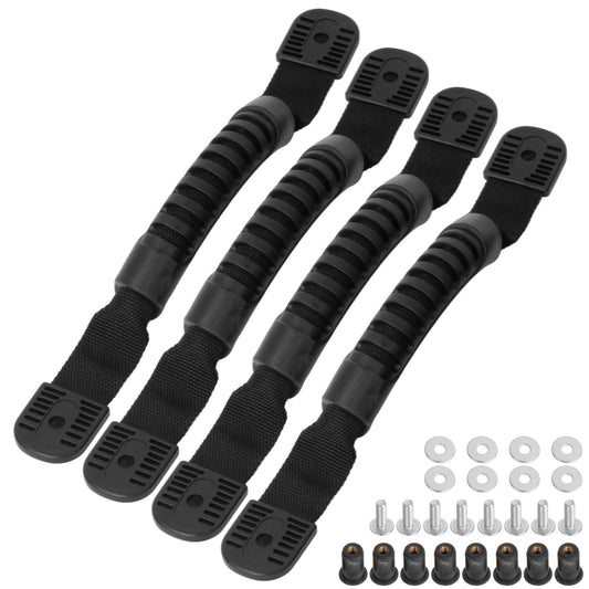 4pcs Kayak Boat Canoe Carry Handle Replacement Set with Fishing Rod Holders