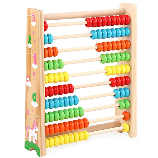 Wooden Abacus Math Toy - Educational Numbers Game for Toddler Logical Thinking & Training Aid