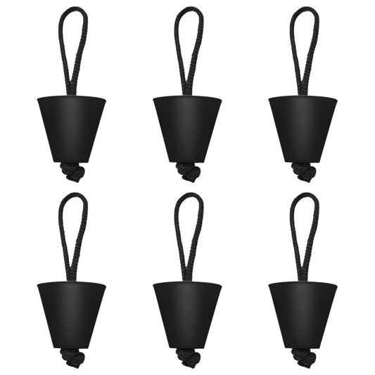 Universal Kayak Scupper Plug Kit - Silicone Drain Hole Stoppers with Lanyard (6/8 PCS)