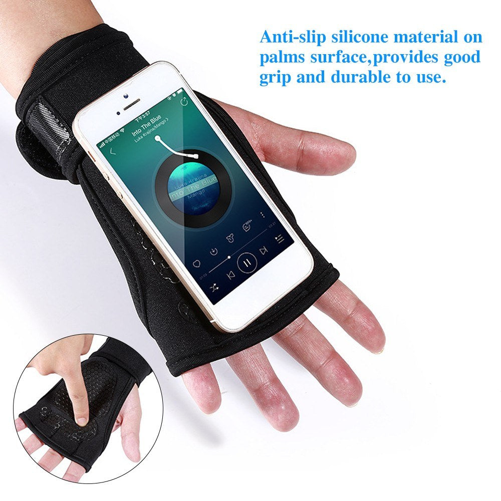 Anti-Slip Workout Lifting Gloves with Wrist Wraps for Weightlifting, Powerlifting & Pull-Ups