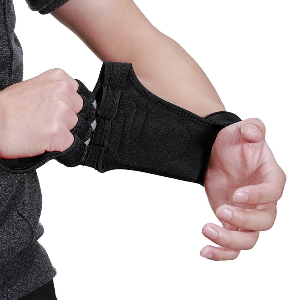 Anti-Slip Workout Lifting Gloves with Wrist Wraps for Weightlifting, Powerlifting & Pull-Ups