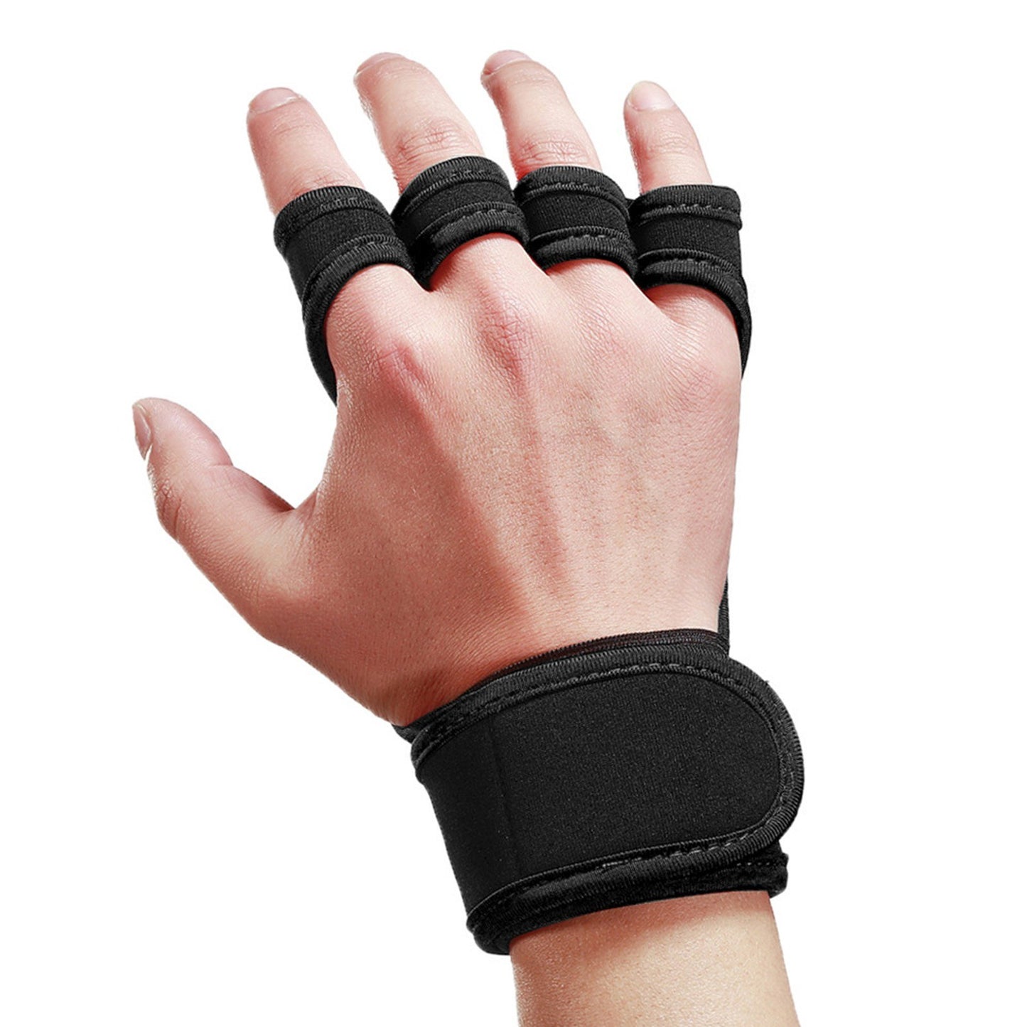Anti-Slip Workout Lifting Gloves with Wrist Wraps for Weightlifting, Powerlifting & Pull-Ups