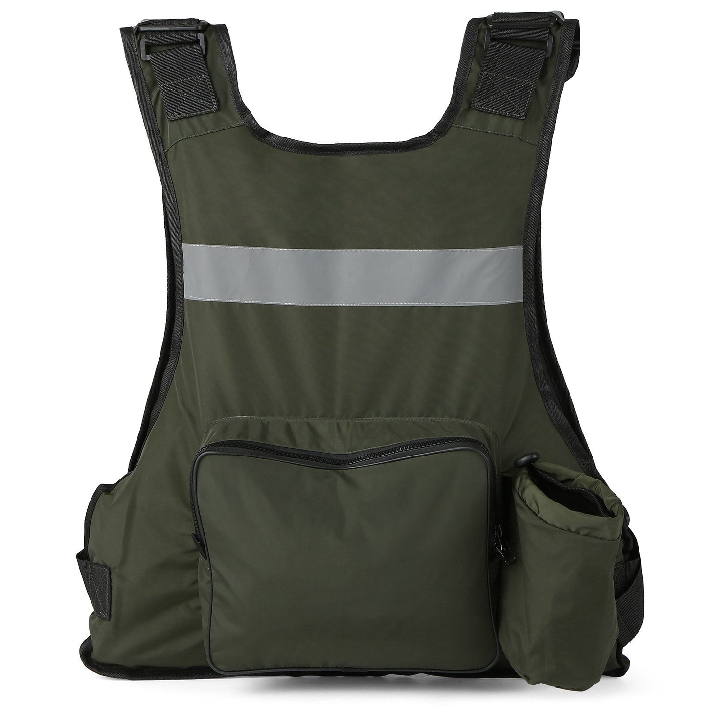 Fly Fishing Buoyancy Vest with Multi-Pockets & Water Bottle Holder for Kayaking, Sailing, Boating & Water Sports