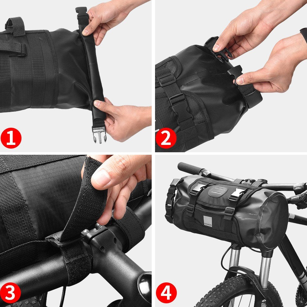 Large Capacity Waterproof Handlebar Bag for Road and Mountain Bikes