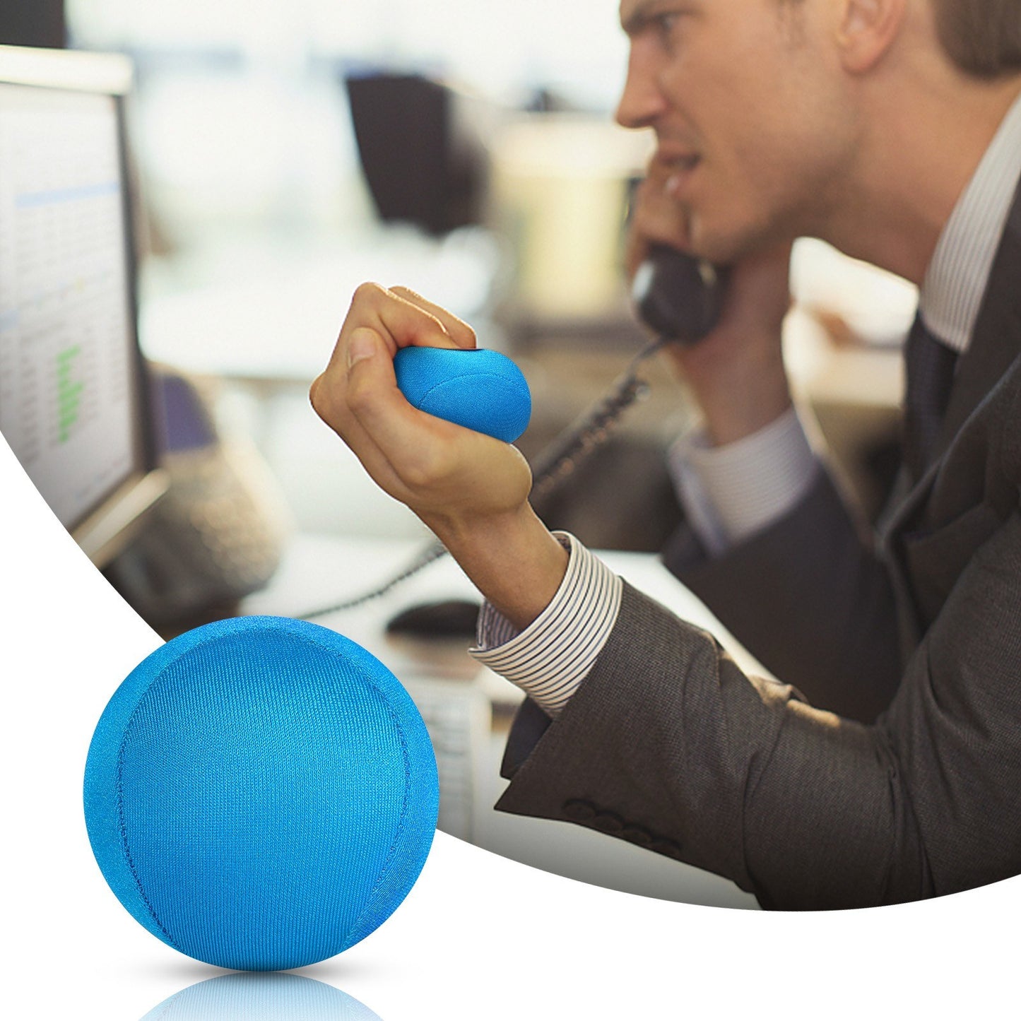 3pcs Stress Relief and Strength Training Hand & Finger Trainer Balls