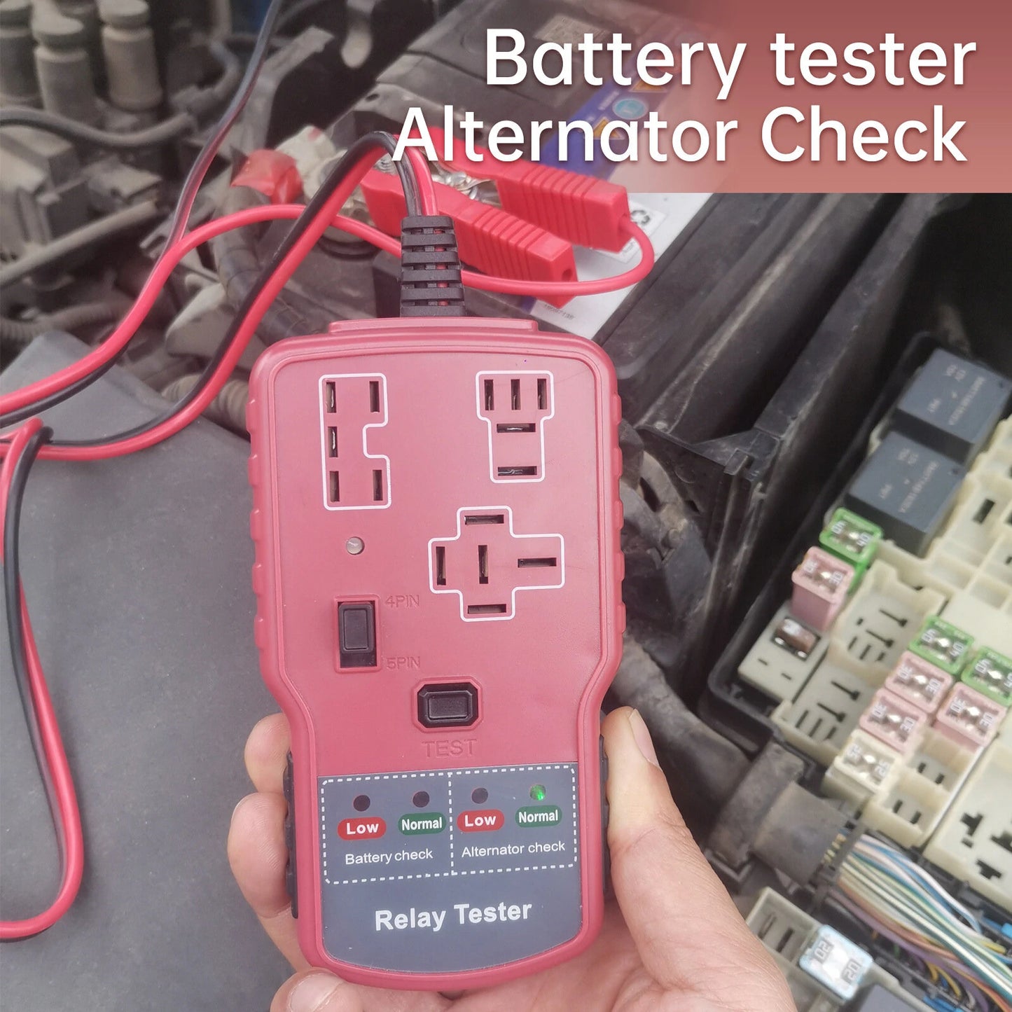 RT-900 Car Battery & Relay Tester 12V | Broad 5-16V Range | LED Indicator | Operates 0-50°C