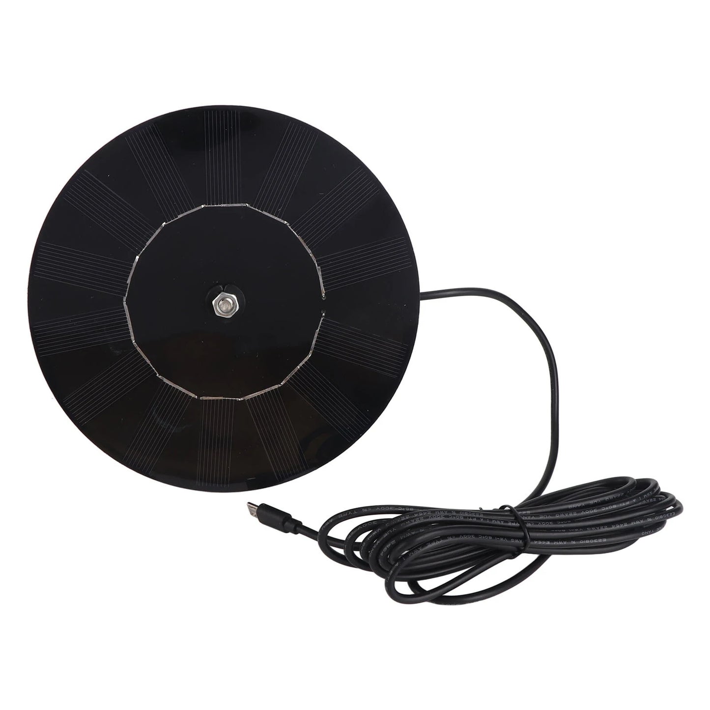 Round 4W Solar Panel Charger with USB & DC18V Outputs - Ideal for Security Surveillance Systems
