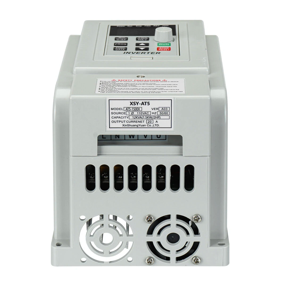 Universal Frequency Converter 0.75/1.5/2.2KW, 110V Input to 220V Output, Global Use, Overcurrent and Overvoltage Protection, Ideal for Fans, Pumps, Compressors