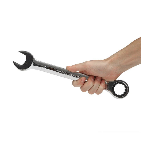 Raitool™ HT01 Metric Ratchet Spanner Wrench, Chrome Vanadium Steel, 6-32mm Fixed Head