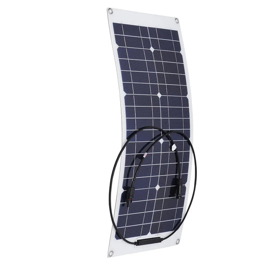 20W 18V Waterproof Monocrystalline Solar Panel for Motorhome & Boat with Connector