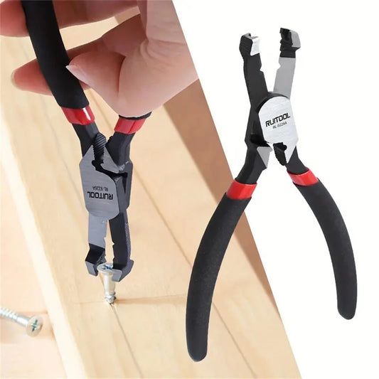 RUITOOL Non-Slip Woodworking Screw Extractor Pliers - Quick Removal Tool for Damaged or Rusted Screws & Fasteners