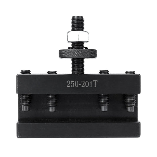 DEMOKE 250-201T High-Precision Quick Change Tool Post System with Enlarged Dovetail Slot for Heavy-Duty Lathe Machining