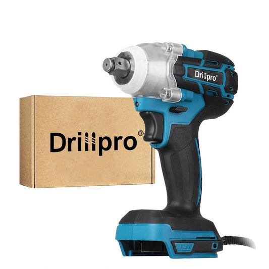 Drillpro 18V Brushless Cordless Impact Wrench 0-3200RPM with LED Light for Makita DTW285Z