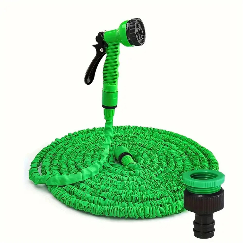 Expandable Garden Hose with 7-Function Nozzle, Lightweight & Retractable, 25FT-200FT