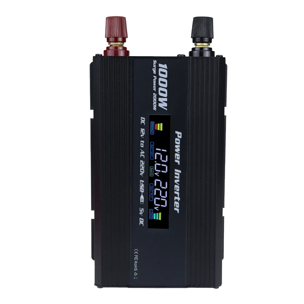 1000W Modified Sine Wave Inverter for RVs & Boats - Reliable Power, Overload Protection, USB Output