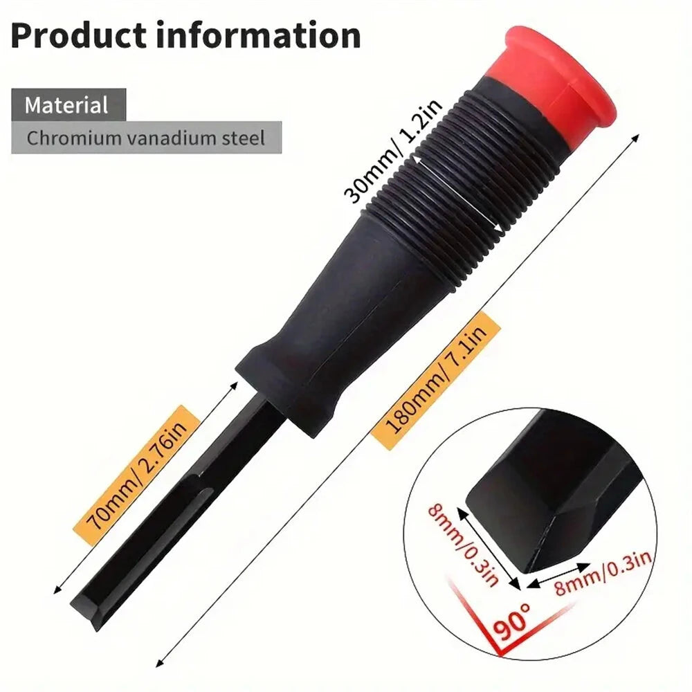Right Angle Corner Chisel, High Carbon Steel Blade, 2.76 Inch Depth, for Door Installation, Wood Carving & Framing Woodworking Tools