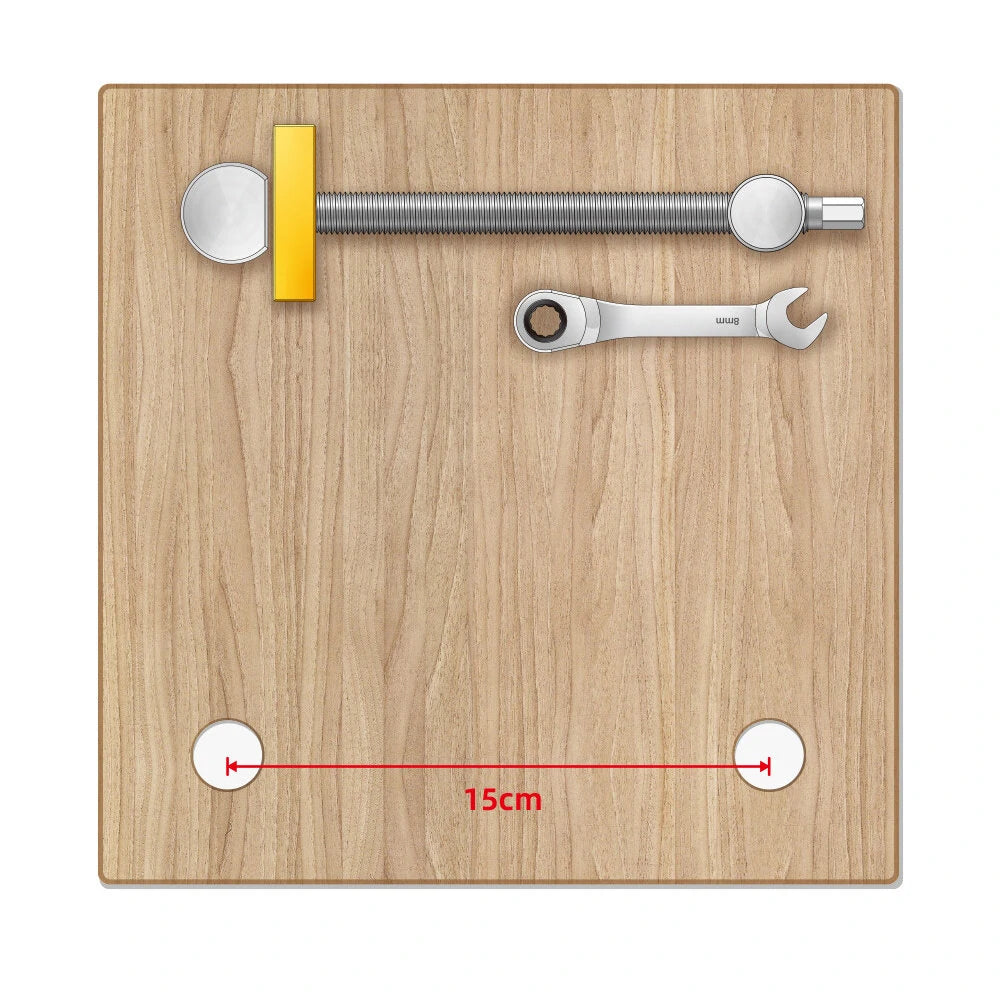 Ratchet Lock Woodworking Vise Set, 19mm & 20mm Diameter, Essential for Carpenters & DIY Projects