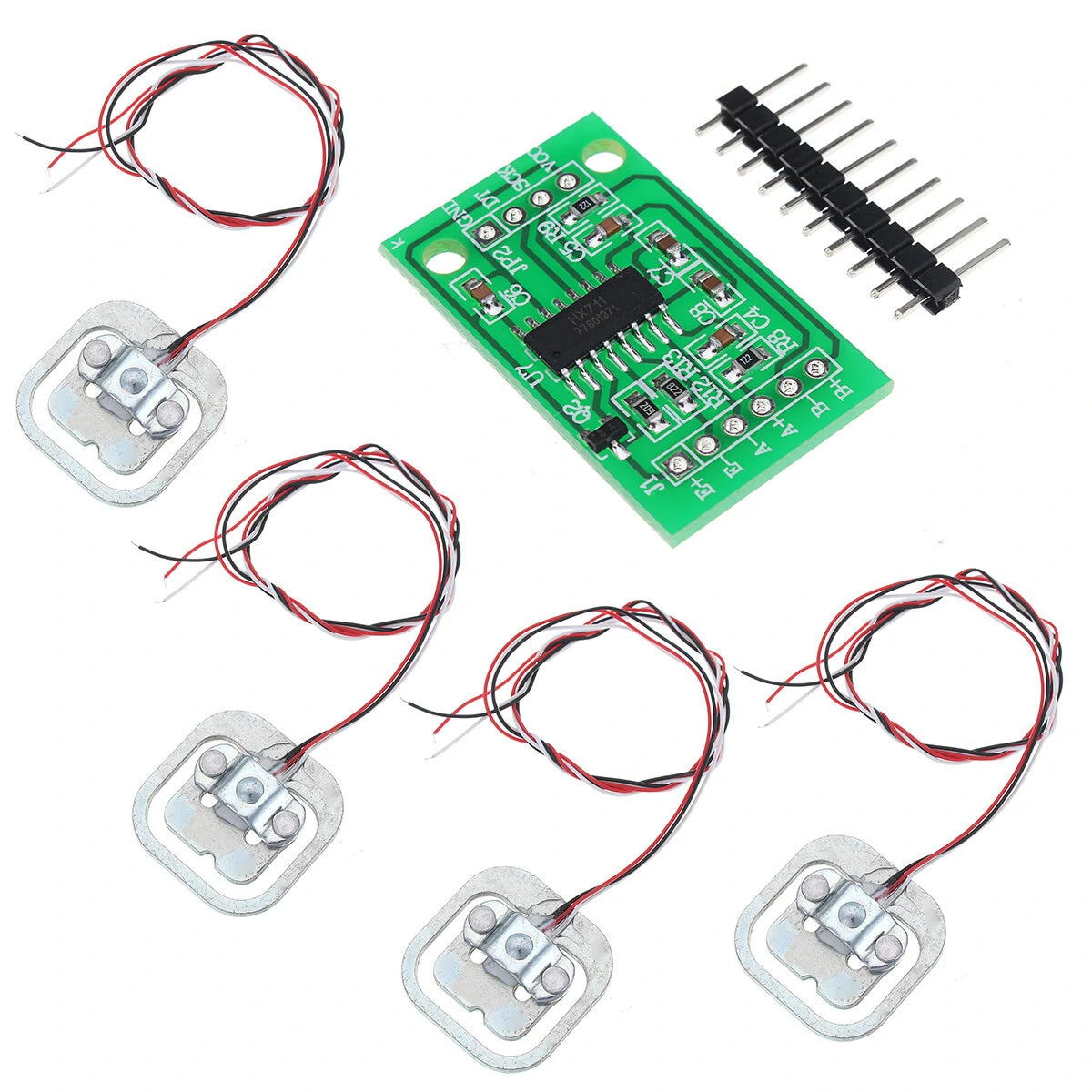 DIY 50KG Load Cell Weight Sensor Kit with HX711 AD Module - 4pcs