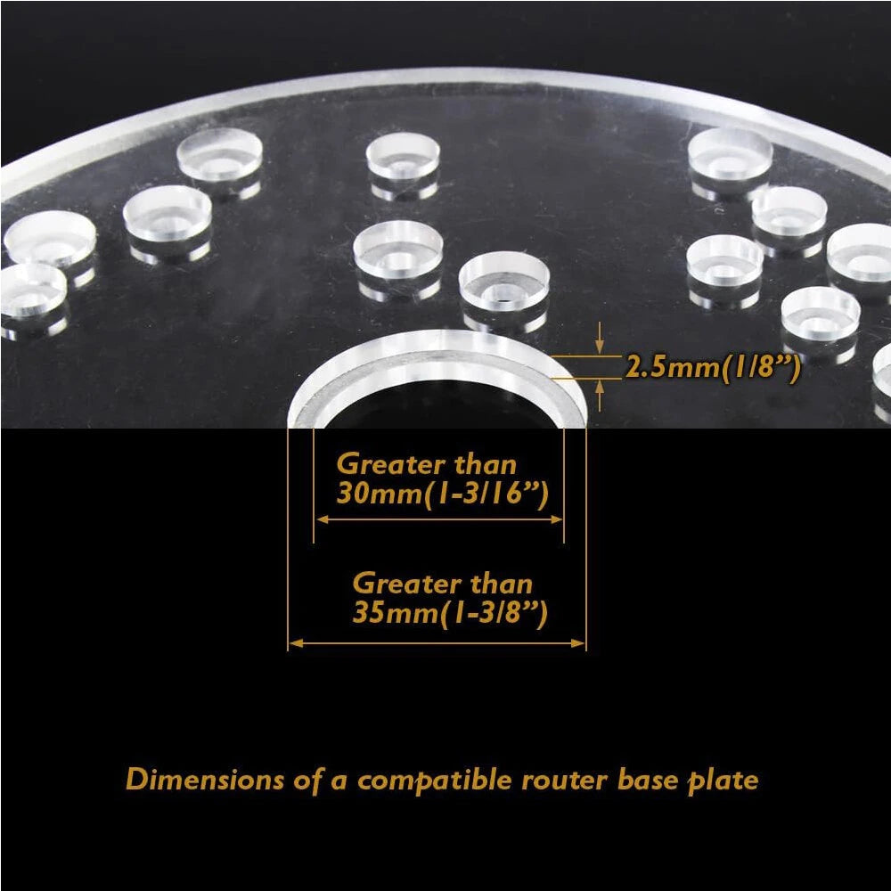 11-Piece Brass Router Template Bushing Guide Set for Porter Cable Routers - Precise, Durable, Easy Storage