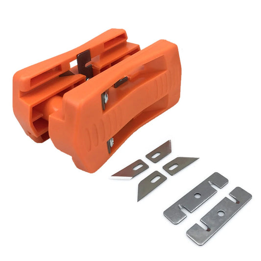 Double Edge Side Banding Trimmer Machine for PVC Wood & Plywood with 2 Sets of Blades - Manual Woodworking Hand Tool