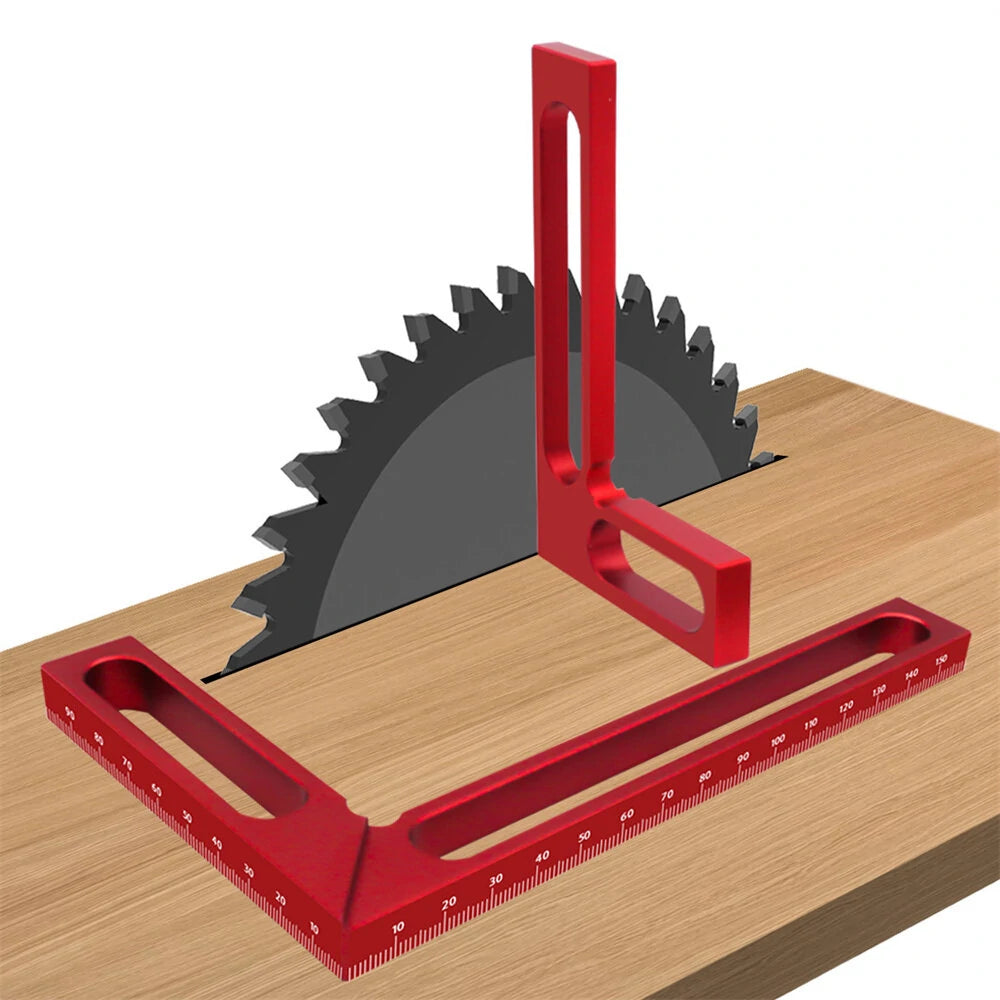 Aluminum Carpenter Square 90° Right Angle Ruler & Calibrator for Woodworking Projects