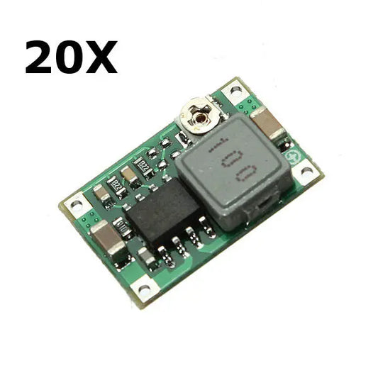 20-Pack Mini DC Adjustable Buck Converter Power Supply Module