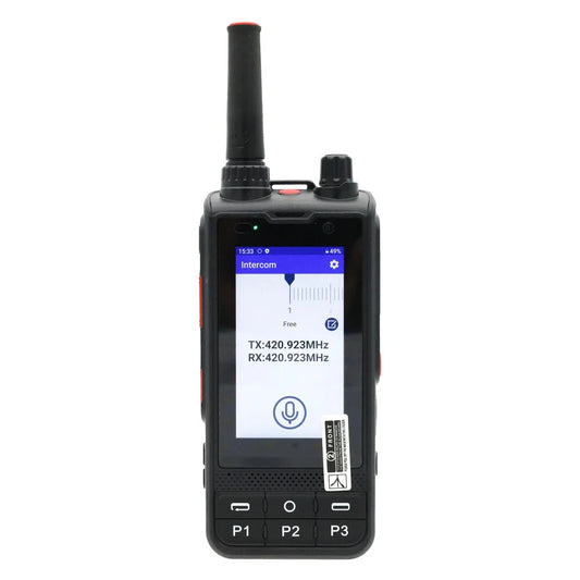 Unlocked W6 Plus 4G Network Walkie Talkie Radio, Android 10, WiFi LTE, WCDMA GSM, POC Compatible with Real PTT & Zello Integration