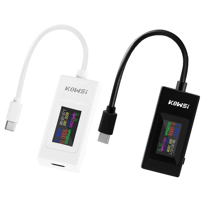 DC Type-C Tester KWS-066C/KWS-065C Voltage 4-30V & Current 0-6.5A | Quick Charge ID & Precise Calibration with Data Storage