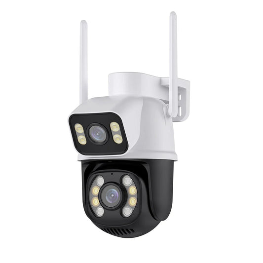 6MP Dual Lens 4K WiFi IP Camera, Human Detection, Auto Tracking, Outdoor Wireless CCTV, Onvif Compatible