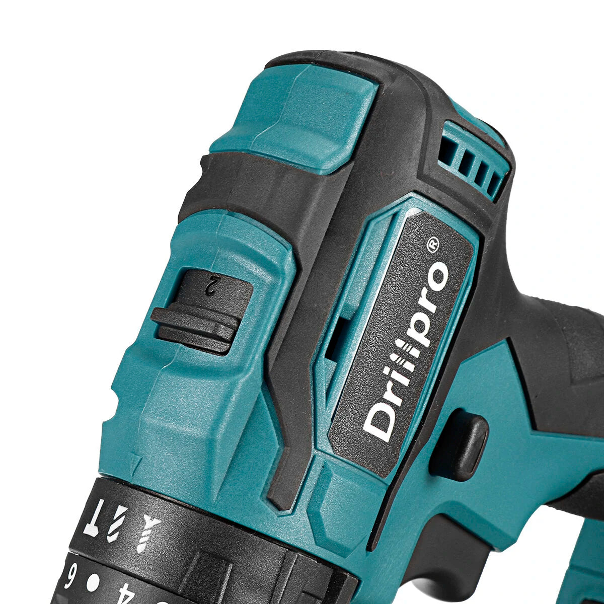 Drillpro Cordless Brushless Impact Drill Driver, 10mm/13mm, Rechargeable Electric Screwdriver Compatible with Makita