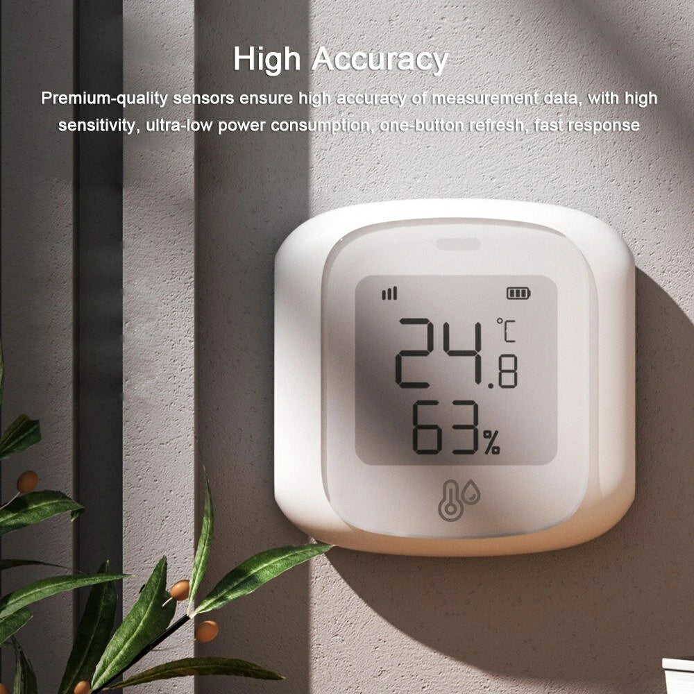 Smart Home WiFi Temperature & Humidity Monitor with App Control