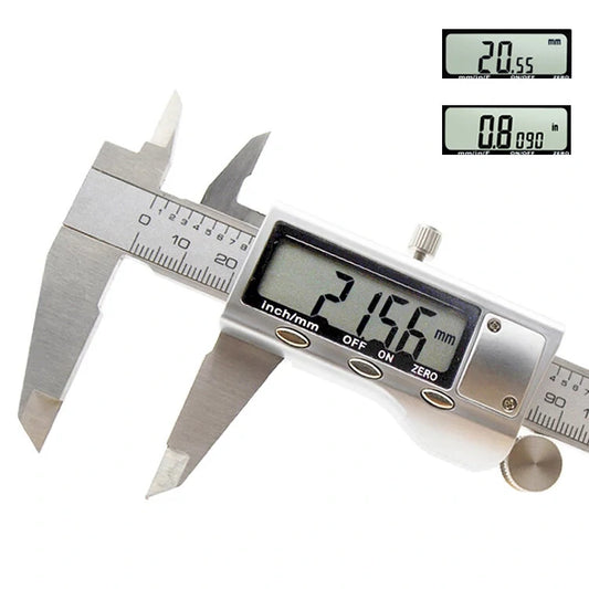 High Precision Stainless Steel Digital Vernier Caliper 150mm with Large LCD Display