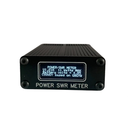 Mini Desktop Shortwave SWR Meter, 1.6MHz-30MHz, 0.1W-11W, Built-in 400mAh Battery