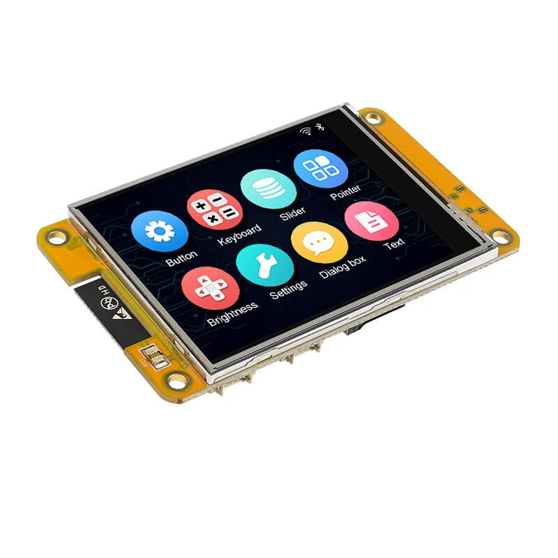 2.8 ESP32 MCU Smart Display Module for Arduino: LVGL, WiFi, Bluetooth, Touchscreen, 240x320 TFT LCD with Free Tutorials