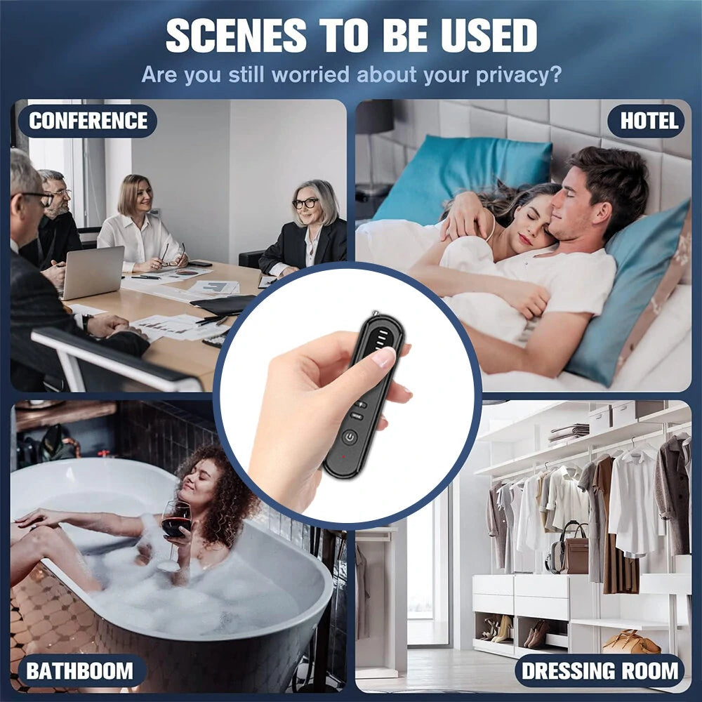 Wireless WiFi Camera Detectors - Full Band Signal Detection Anti-Surveillance Device for Car, Home, Hotel, Office, Travel