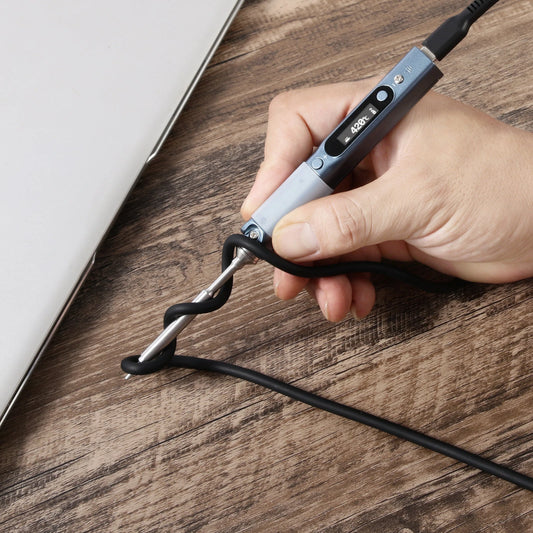240W 5A USB-C to USB-C Cable with E-Maker Chip for TS101 Soldering Iron - High Temp Resistant Siliceous