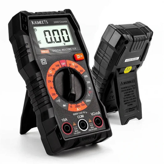 KAIWEETS KM100 Digital Multimeter - AC/DC Voltage Tester, Top Safety Features for Electricians & DIY