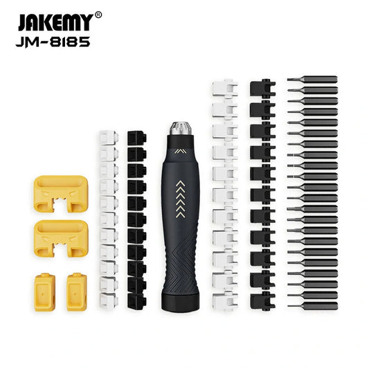 JM-8185 Industrial-Grade 69-Piece Multi-Function Screwdriver Set with Dual Magnetizers for Mechanic DIY and Home Improvement