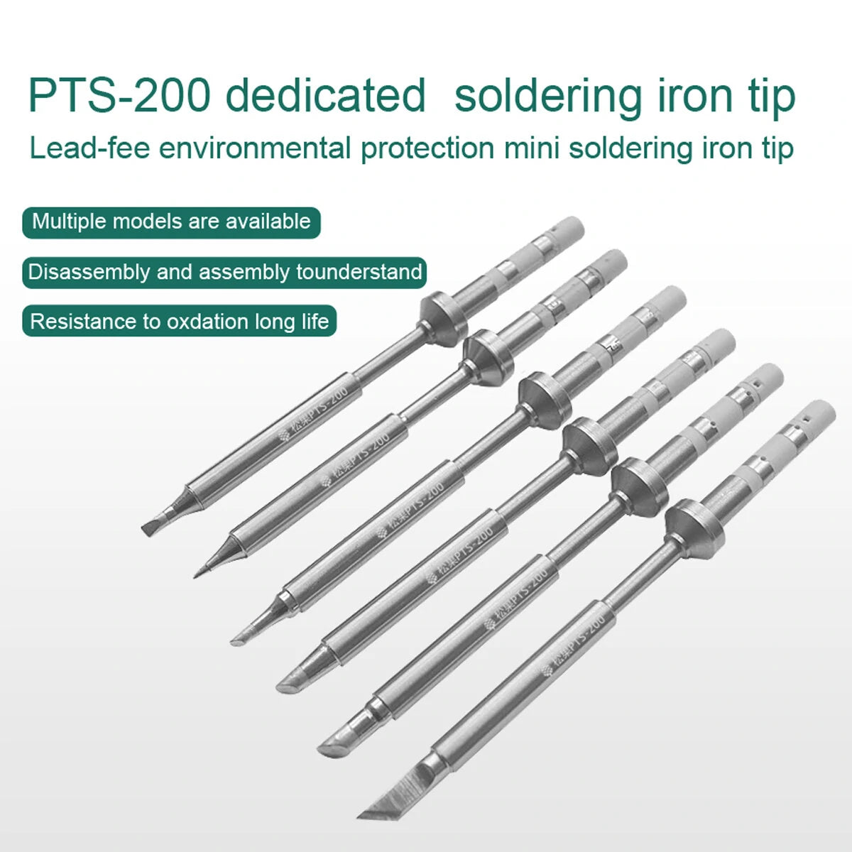 Customized 100W Heating Elements & Solder Iron Tips for PTS200 V2 Soldering Iron