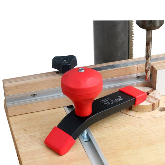 Wnew 2-Pack T-Track Hold Down Clamps with Ball Handle & Stainless Steel T-Screw for Secure Woodworking