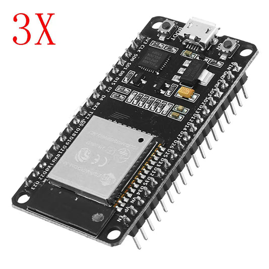 ESP32 Development Board, 3-Pack WiFi+Bluetooth, Ultra Low Power, Dual Core ESP-32S