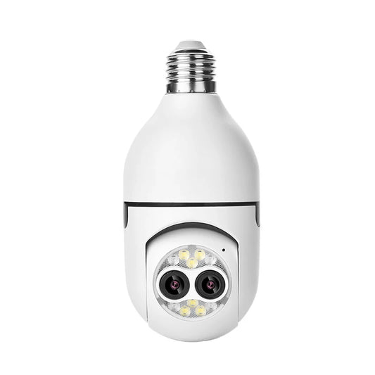 5X Zoom 2MP WiFi PTZ Bulb Camera with Night Vision, Audio Intercom & Alarm Remote Control