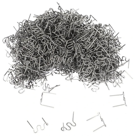 500PCS Wave Repair Staples for Plastic Welder - 0.6mm & 0.8mm Standard Welding Machine Staples